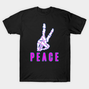 Peace skull hand T-Shirt